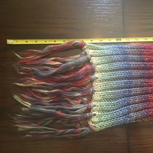 NWOT Nine West Vintage Rainbow Scarf & Mitten Set